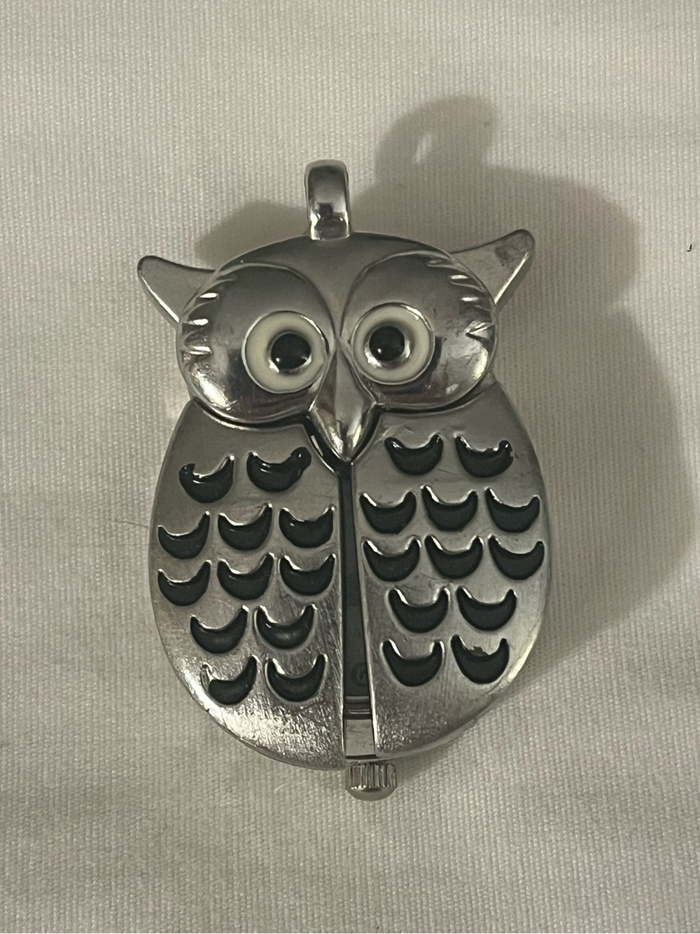 Vintage Silver Owl Pendant Necklace Charm - Women's Jewelry